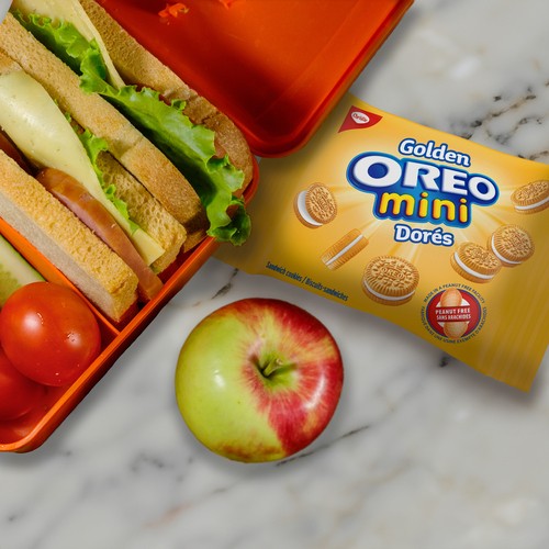 Oreo Mini Sandwich Cookies Golden 200 g