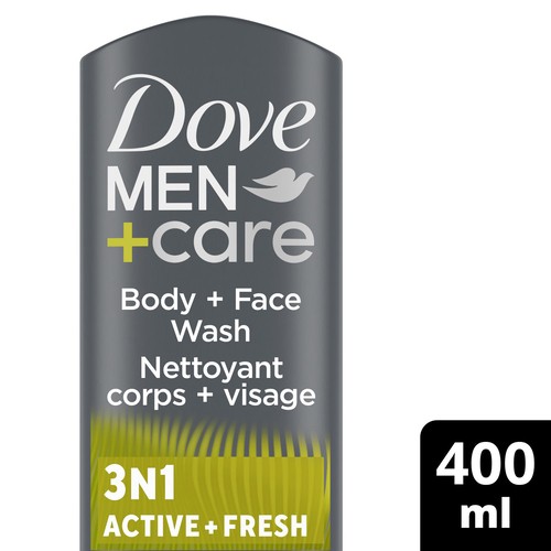 Dove Men+Care Sportcare 3In1 Hair + Body + Face Wash Active + Fresh 400 ml