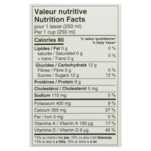 Nutrinor Organic 0% Skimmed Milk Nordic 2 L