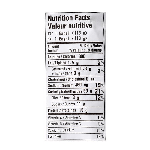 Bagels Blueberry 4 Pack 450 g