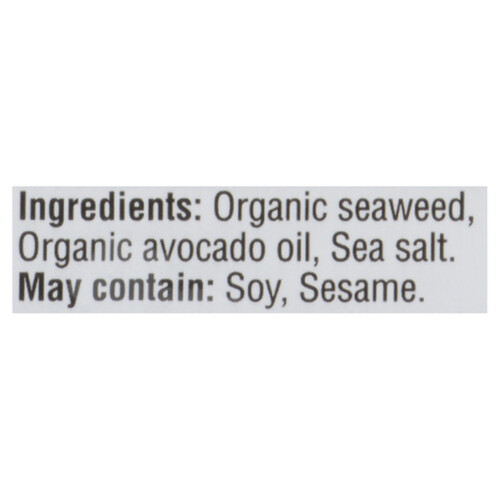 GimMe Sea Salt and Avocado Roasted Seaweed Snack 9.07 g