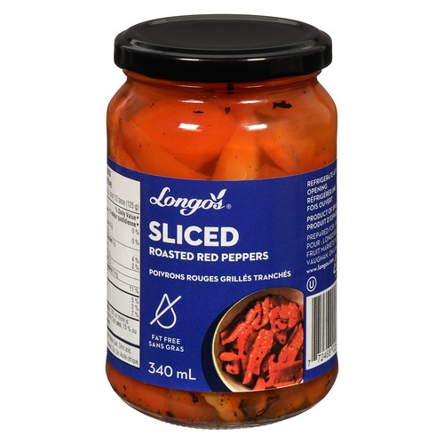 Longo's Sliced Roasted Peppers 340 ml