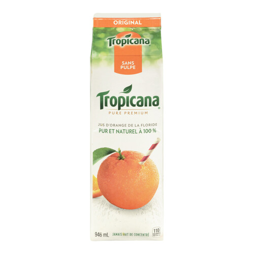 Tropicana Pure Premium Orange Juice No Pulp 946 ml