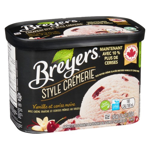 Breyers Gluten-Free Creamery Style Light Ice Cream Dark Cherry  1.66 L