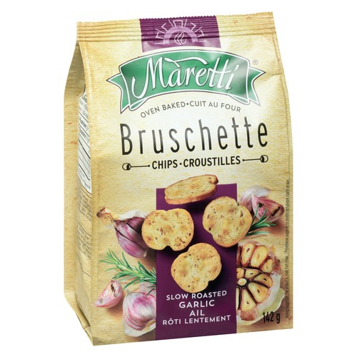 Maretti Bruschette Chips Slow Roasted Garlic 142 g