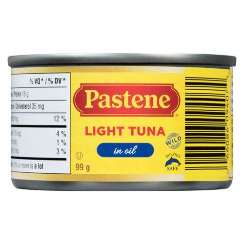 Pastene Solid Light Tuna In Oil 99 g