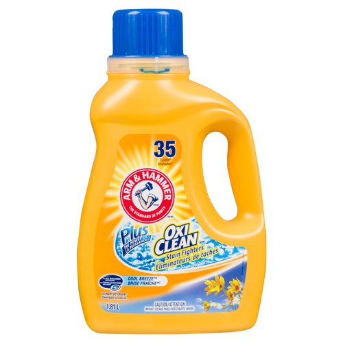 Arm & Hammer Liquid Laundry Detergent Plus Oxi Clean Cool Breeze 35 Loads 1.81 L