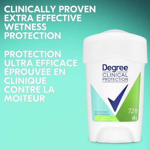 Degree Clinical Protection Antiperspirant Stick Stress Control 48 g
