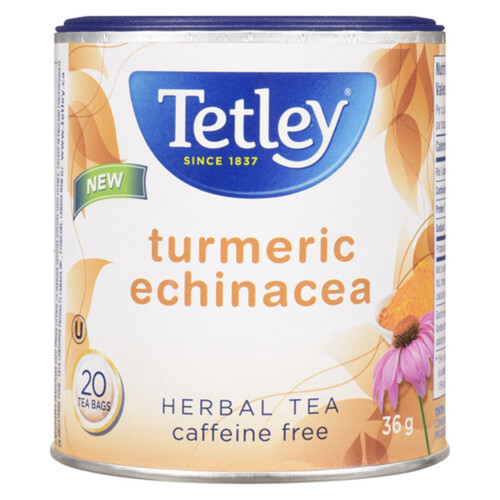 Tetley Herbal Tea Turmeric Echinacea 20 Tea Bags