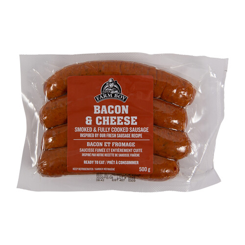 Farm Boy Sausages Smoked Bacon & Cheese 500 g