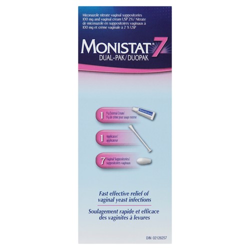 Monistat Oveles 7 Feminine Care Dual Pack 1 EA