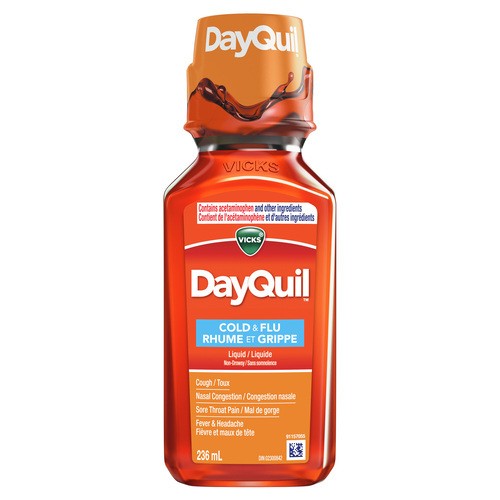 Vicks Cold & Flu Liquid Dayquil 236 ml