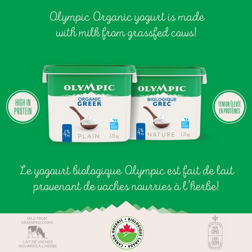 Olympic Organic 4% Greek Yogurt Plain 1.75 kg