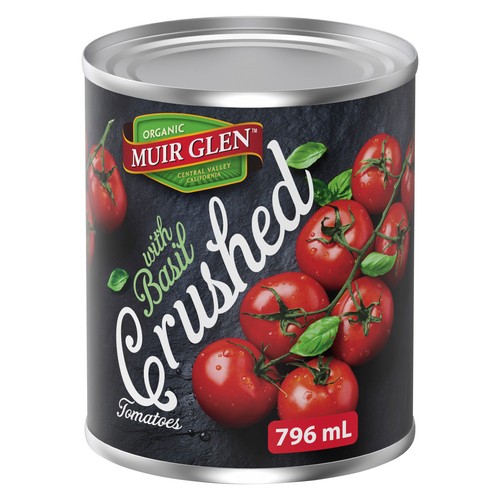 Muir Glen Organic Crushed Tomatoes With Basil 796 ml