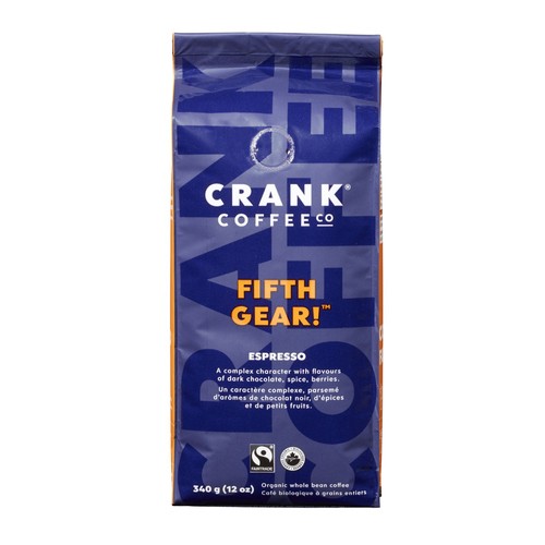 Crank Coffee Whole Bean Coffee Fifth Gear Espresso Roast 340 g