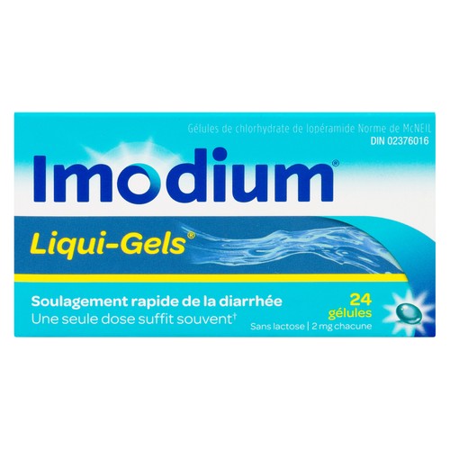 Imodium Liquid Gels 24 Capsules