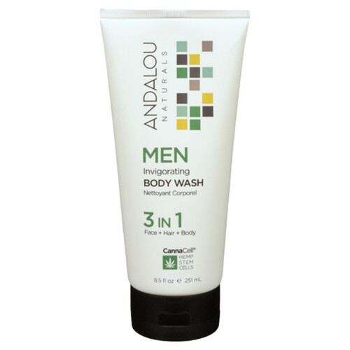 Andalou Naturals Body Wash Men Invigorating 251 ml