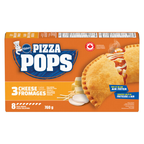 Pillsbury Pizza Pops Frozen Pizza Snacks 3 Cheese Flavour 760 g