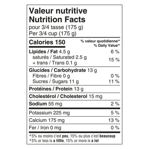 Liberté Greek 3% Low Sugar Yogurt Vanilla High Protein 750 g
