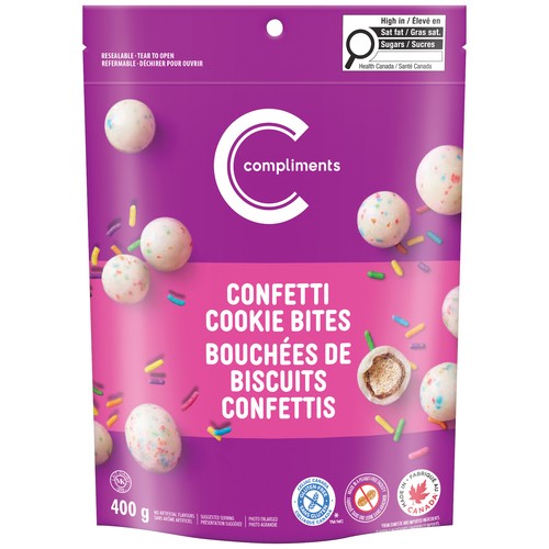 Compliments Confetti Cookies Bites White Chocolate 400 g