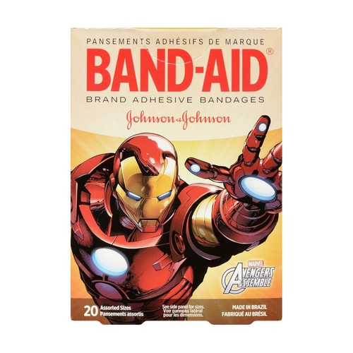 Band-Aid Marvel Avengers Bandages Assorted Sizes 20 EA