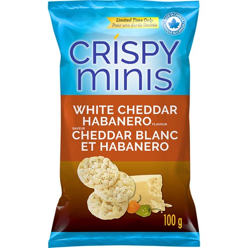 Quaker Crispy Mini Rice Chips White Cheddar Habanero 100 g
