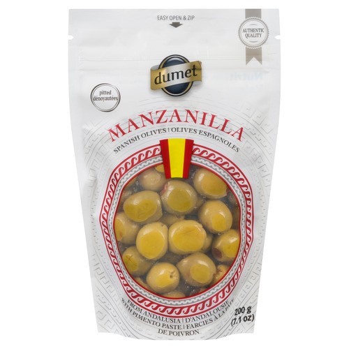 Dumet Spanish Olives Manzanilla Pitted 200 g