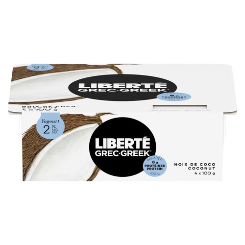 Liberté 2% Greek Yogurt Coconut 4 x 100 g
