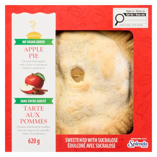 Apple Valley No Sugar Added 8 Inch Apple Pie 620 g (frozen)