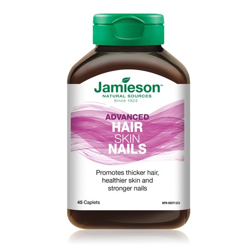 Jamieson Naturals Healthy Hair Skin Nails Advanced Caplets 45 Count