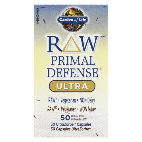 Garden of Life Raw Primal Defense Ultra UltraZorbe Capsules 30 Count