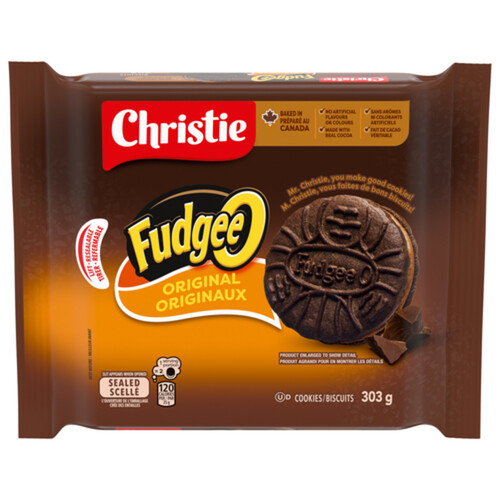 Fudgee-O Sandwich Cookies Chocolatey Creme Filled 303 g