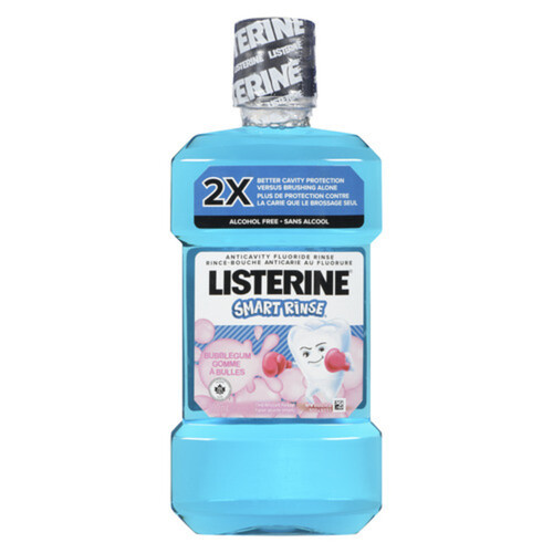 Listerine Mouth Rinse Smart Rinse Bubblegum 500 ml