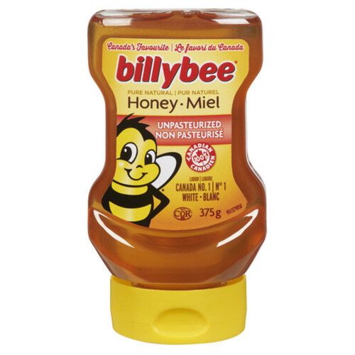 Billy Bee Honey Unpasteurized Squeeze Bottle 375 g