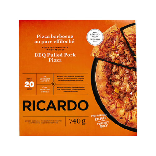 RICARDO Frozen Pizza BBQ Pulled Pork 740 g