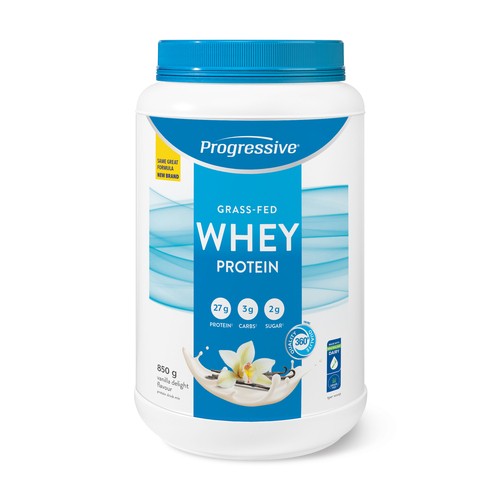 Progressive Grass Fed Whey Protein Powder Vanilla Delight 850 g