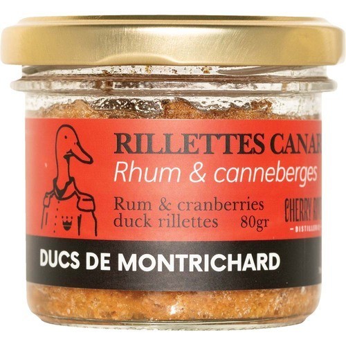 Ducs De Montrichard Duck Rillettes Pure Rum Cranberries 80 g