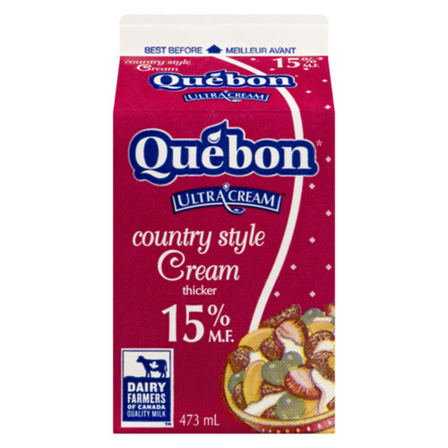 Quebon 15% Country Style Cream 473 ml