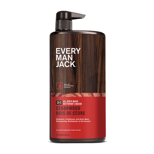 Every Man Jack 3-in-1 All Over Wash Cedarwood Body Wash 852 ml