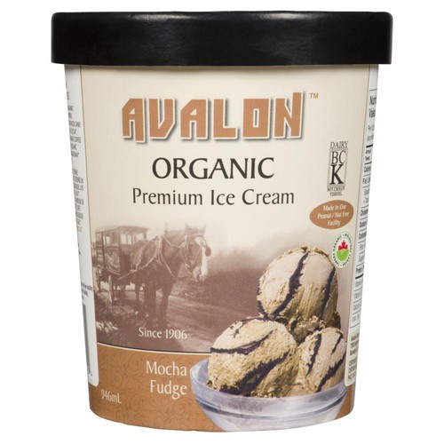 Avalon Organic Ice Cream Mocha Fudge 946 ml
