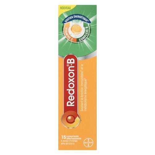 Redoxon-B Effervescent Tablets Orange Flavour 15 Count