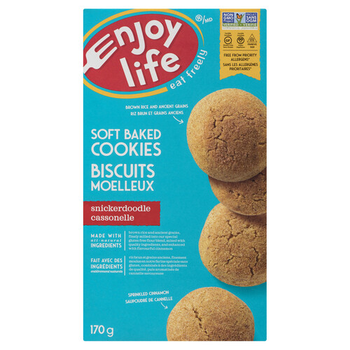 Enjoy Life Gluten-Free Vegan Cookies Soft Baked Snickerdoodle 170 g