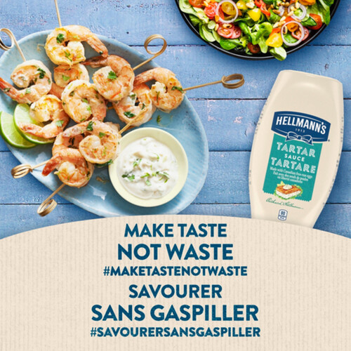 Hellmann'S Tartar Sauce Easy Squeeze Bottle For Fish And Chips And Fishcakes 340 ml