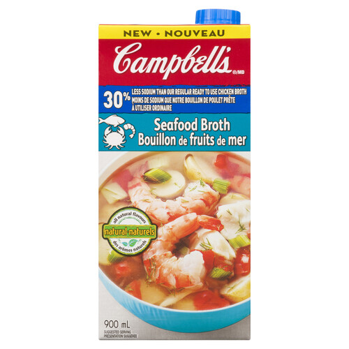 Campbell's Broth Less Sodium Seafood 900 ml
