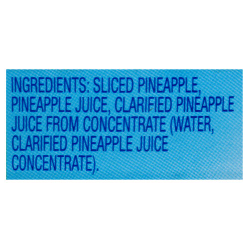 Dole Pineapple Slices In Pineapple Juice 398 ml