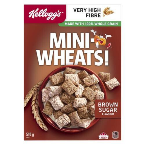 Kellogg's Mini Wheats Cereal Brown Sugar 510 g