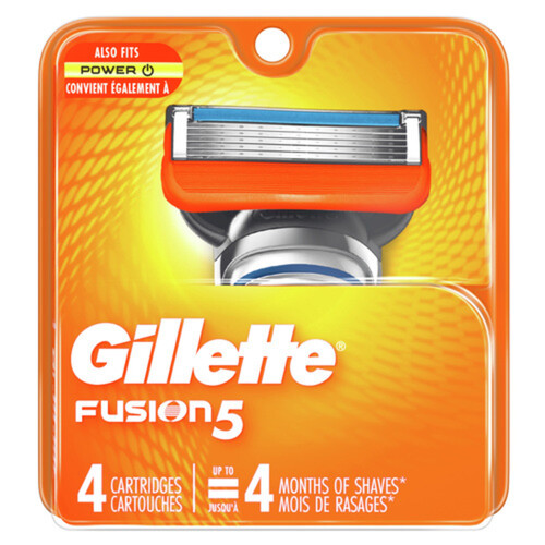 Gillette Fusion5 Men's Razor Blade Refill 4 Cartridges