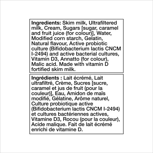 Activia 2.2% Yogurt With Probiotics Vanilla 8 x 100 g