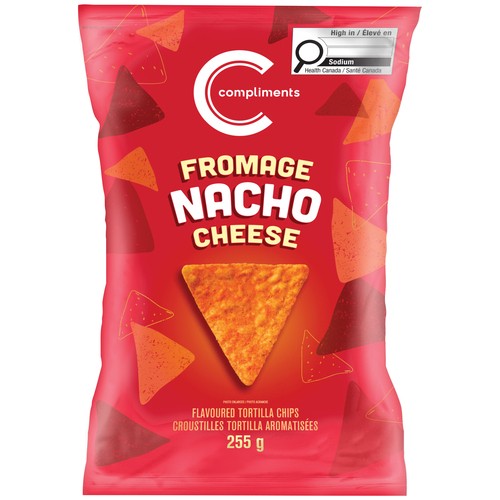 Compliments Tortilla Chips Nacho Cheese 255 g 