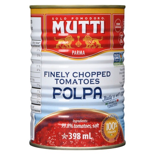 Mutti Canned Tomatoes Finely Chopped 398 ml